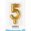 Number Candle Gold
