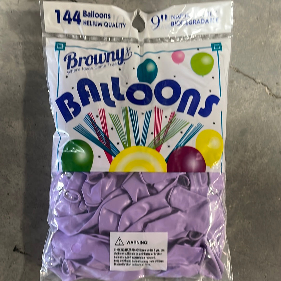 Globos 9” 144pcs - Macaron Purple