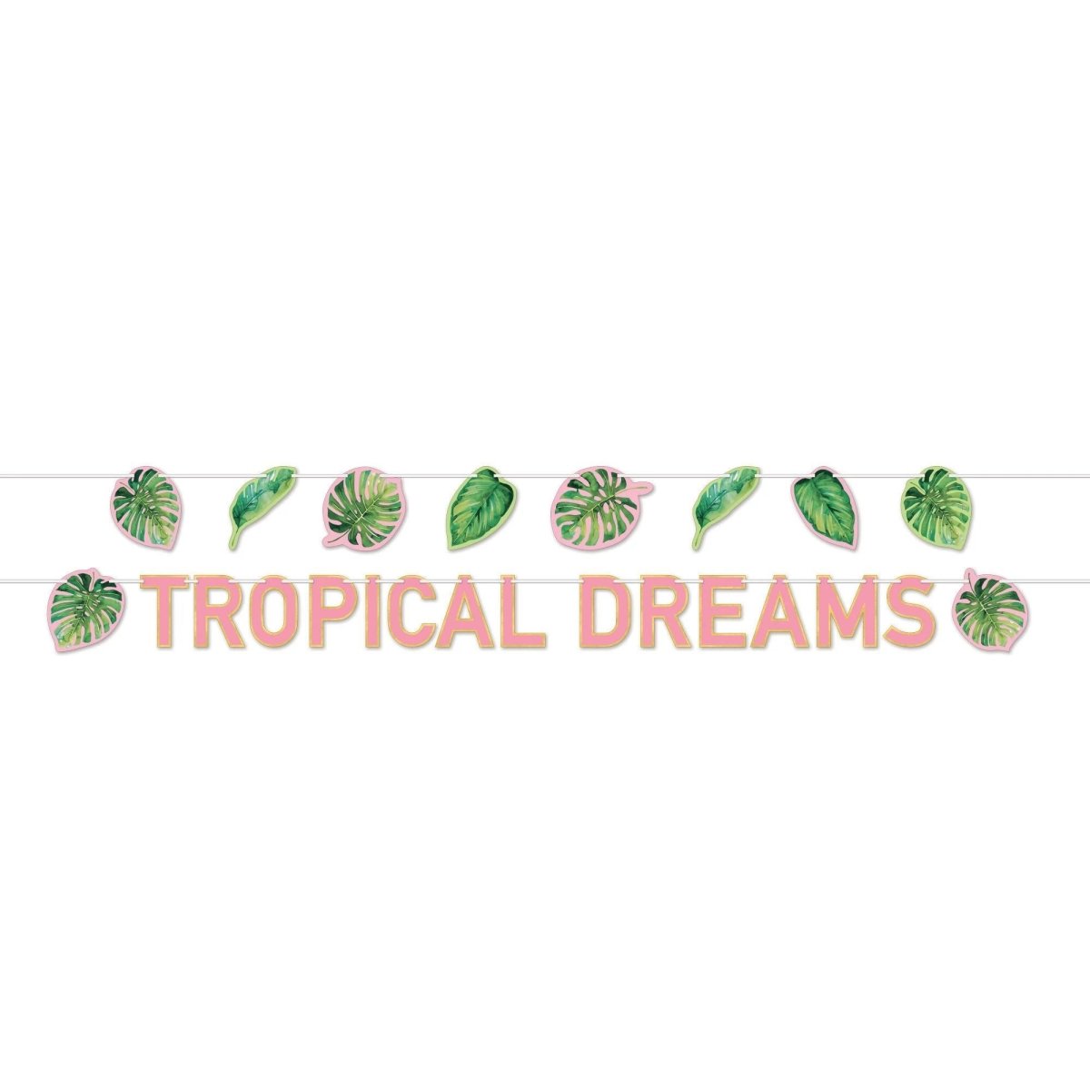 Royal Palm Party Tropical Dream Paper Banner Kit (x2u)