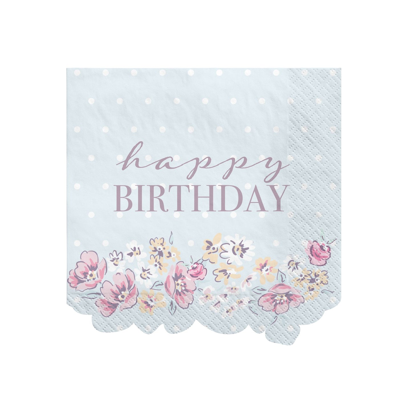 Ribbons and Roses Beverage Napkins (x16u)