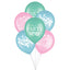 Ribbons and Roses Latex Balloons 12" (x6u)