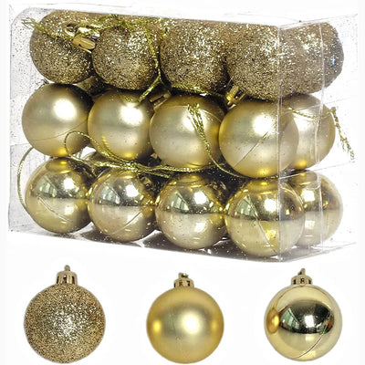 Pelota/Bola de Navidad Colores - Pequeña 1.2in (x24u)