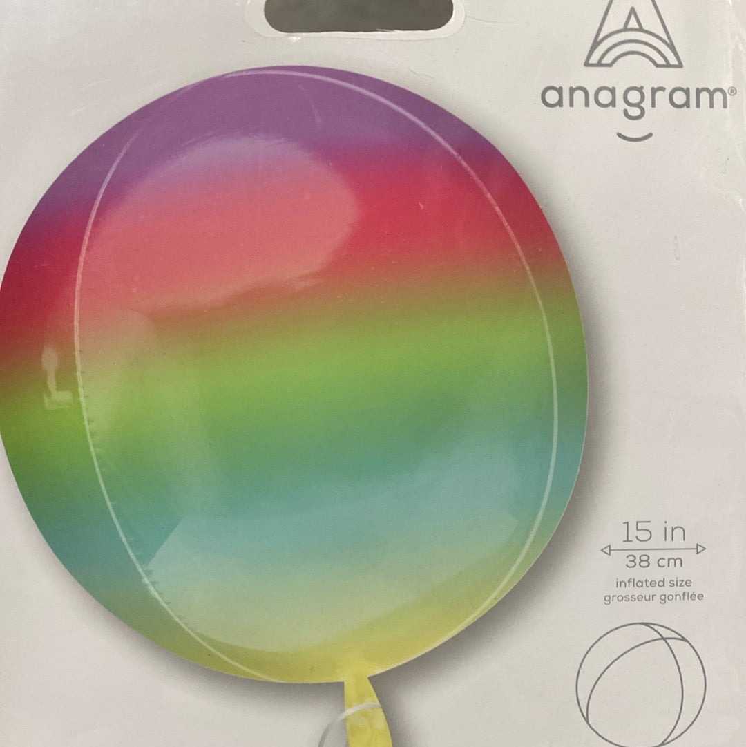 Globo Orbz Rainbow 15”