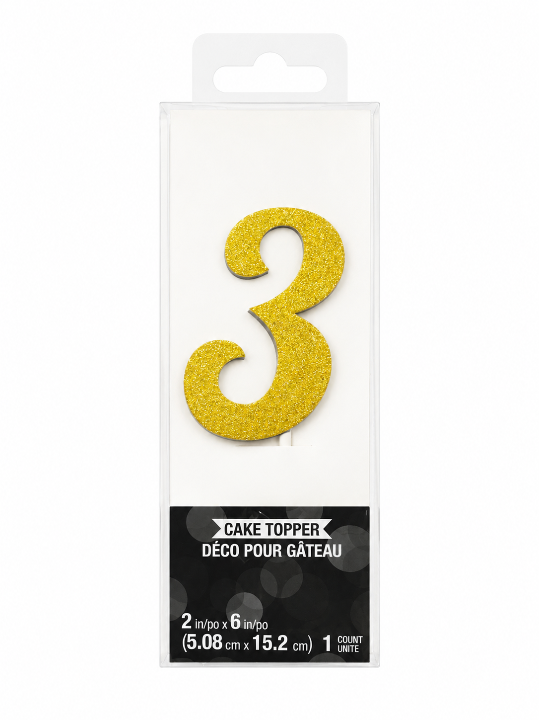 Number Cake Topper Gold
