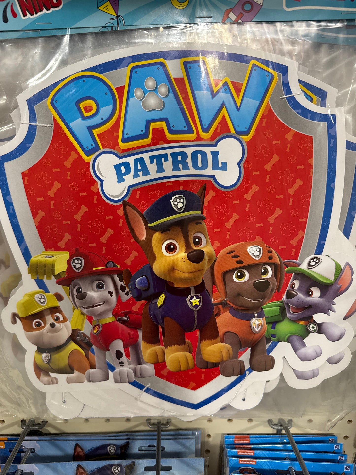 Letrero "Feliz Cumple" Paw Patrol Niño (x1u)