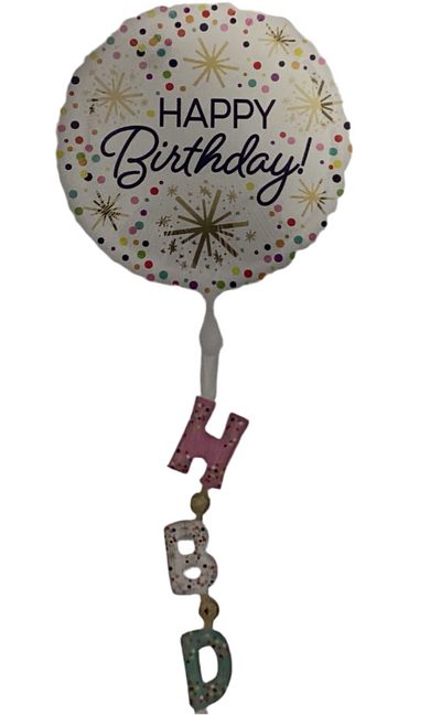 Globo HBD Confetti Sprinkle