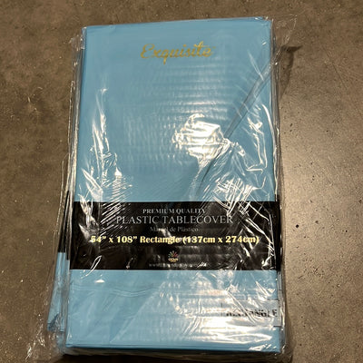 Plastic Table Cover sky blue