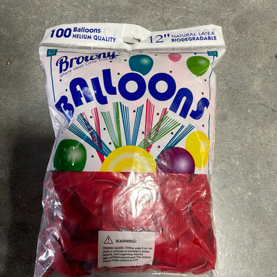 Globos 12” 100pcs - Red