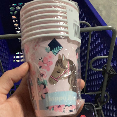 CUP/VASO 9 OZ SADDLE UP
