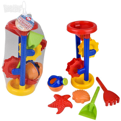 Rueda de agua con set de 5 juguetes de playa (x1u)