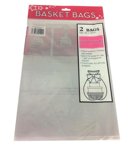 Cello Wrap Bags 2pk Clear