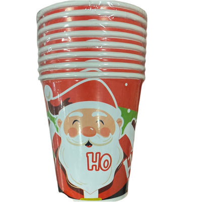 VASO X8 NAVIDAD SANTA