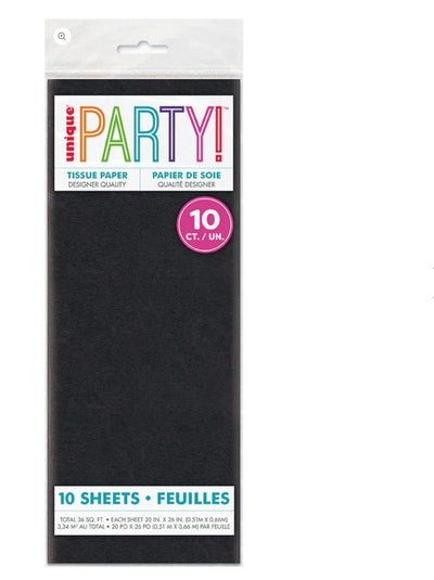Tissue Paper 10ct Black