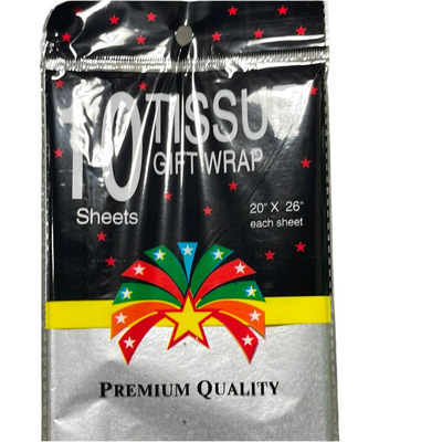 Tissue Paper Silver (x10u)