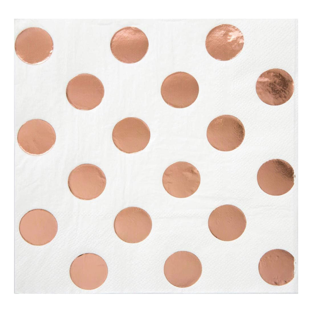 Rose Gold Dot Napkins 16ct