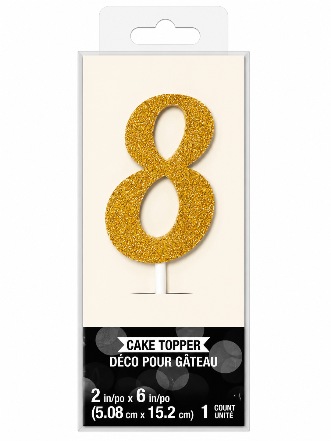 Number Cake Topper Gold