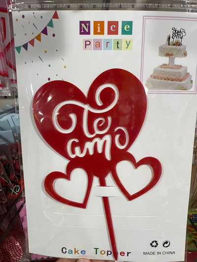 Caketopper Valentine (Variedad de diseños)