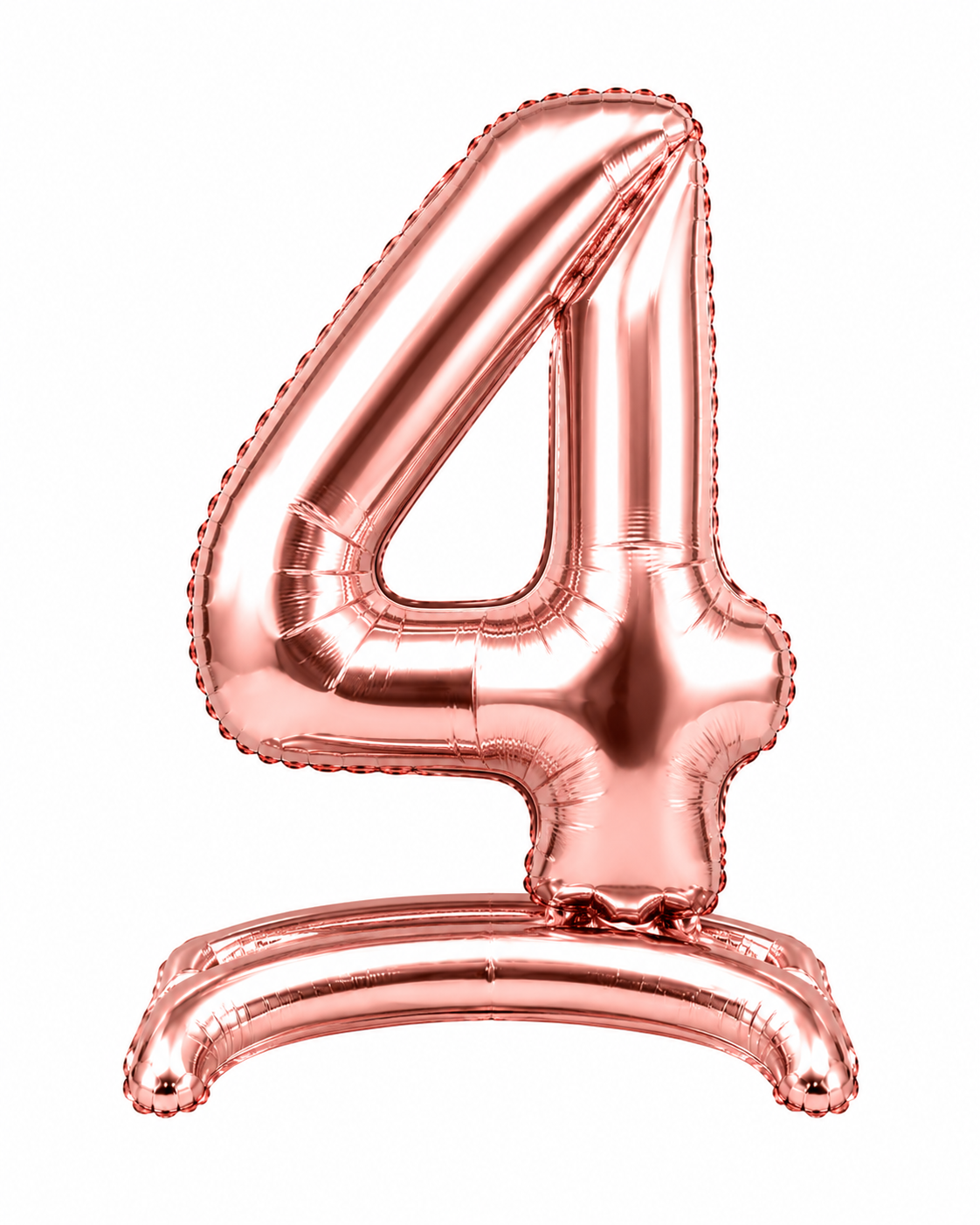 Standing Foil Number Balloon Rose Gold 28"