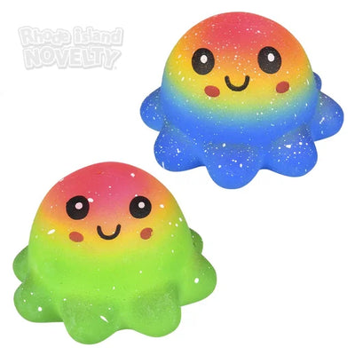 Pulpo arcoíris blandito para apretar y estirar (9 cm)