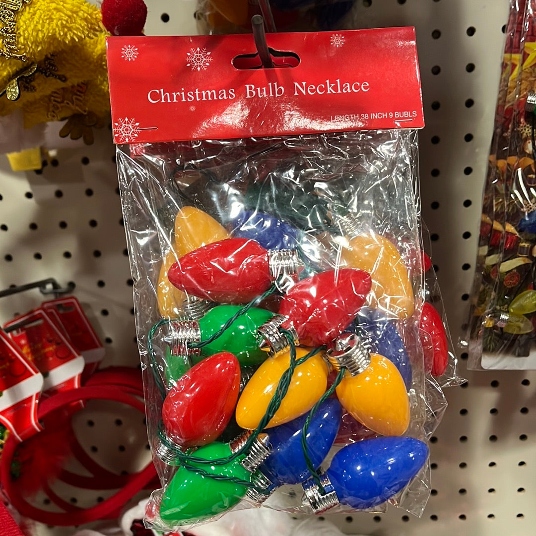 Christmas Bulb Necklace