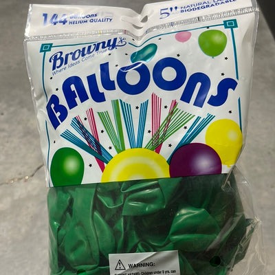 Globos 5” 144pcs - Dark Green