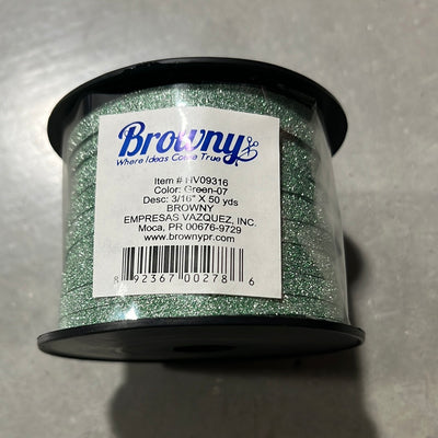 Cinta Verde Brillo 50yds
