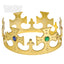 Corona dorada con joyas (x1u)