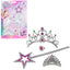 Set de juego de princesa – 4 piezas con tiara con joyas