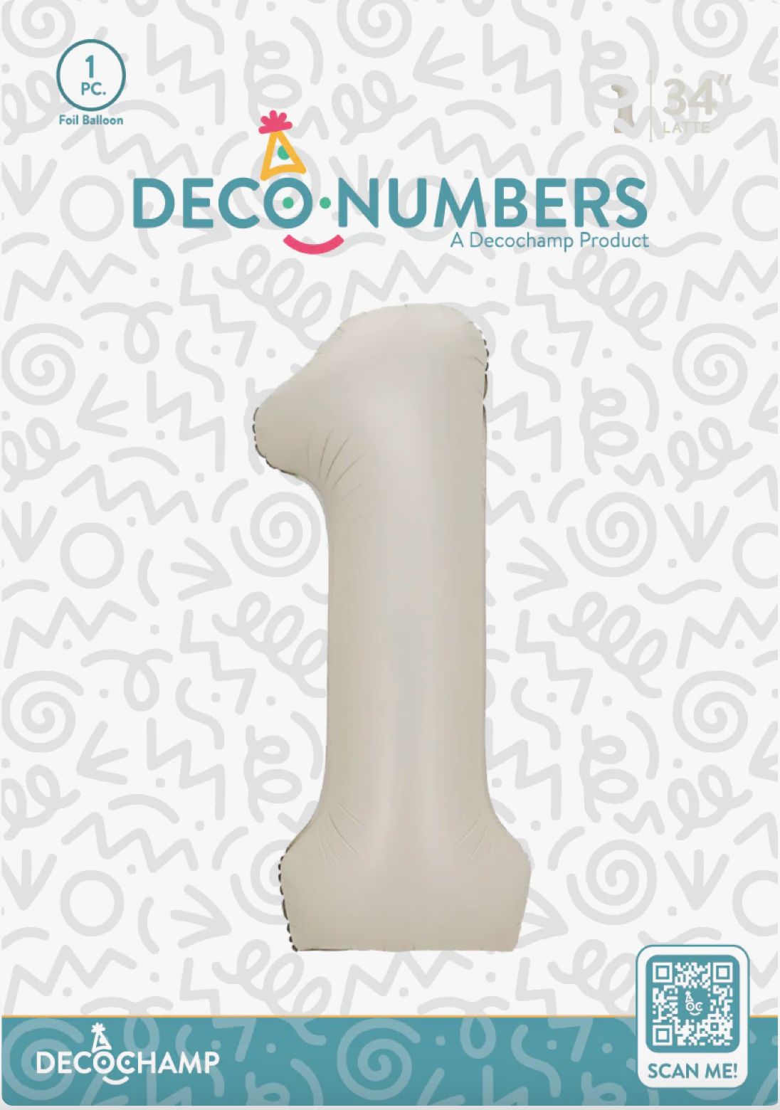 DECO NUMBER “1” LATTE 34IN BY DECOCHAMP