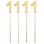Wood Number with Stick 4” (x4u)