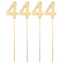 Wood Number with Stick 4” (x4u)