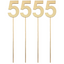 Wood Number with Stick 4” (x4u)