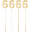 Wood Number with Stick 4” (x4u)