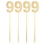 Wood Number with Stick 4” (x4u)