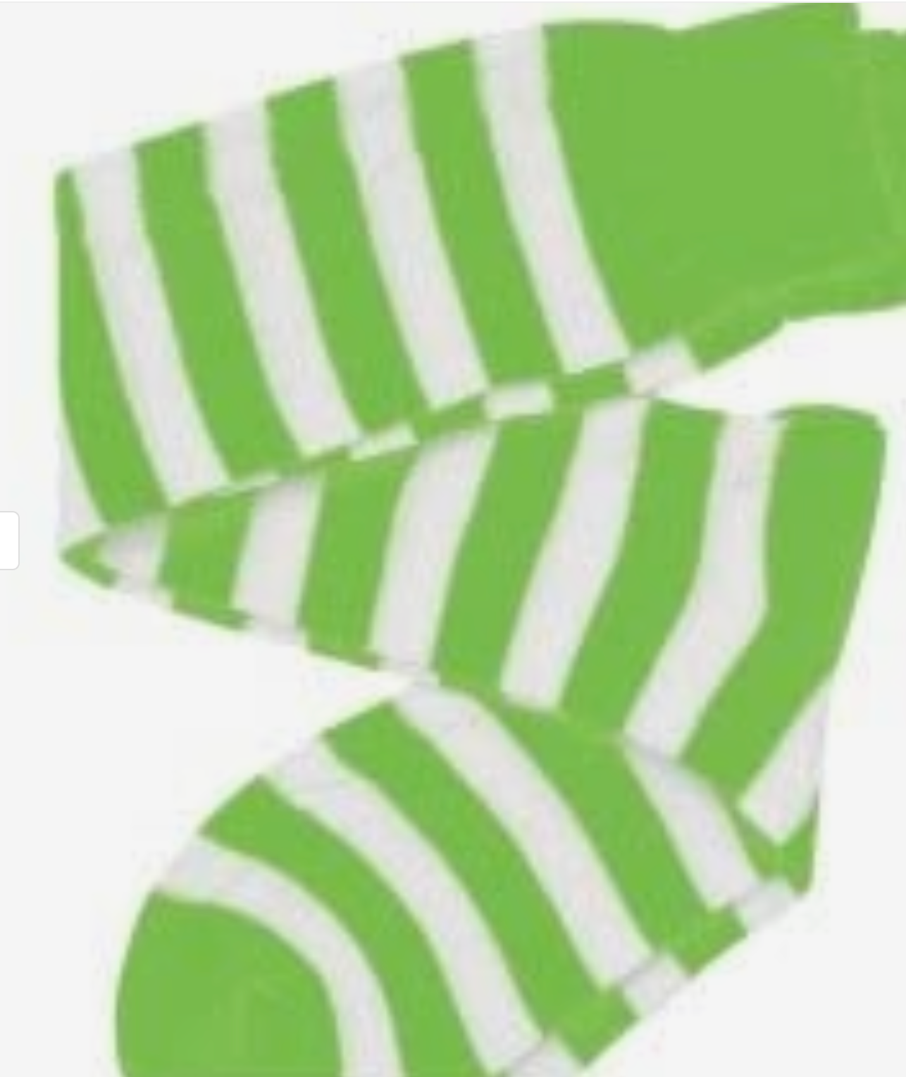 Green and White Socks
