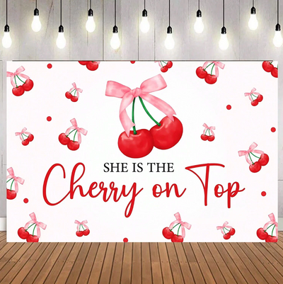 Cherry Party "Cherry on Top" Backdrop (x1u)