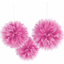 POM POM FUCSIA ESPONJOSO (3) COLGANTE