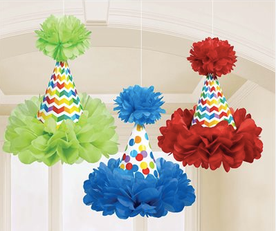 Decoraciones Party Hats Colgantes