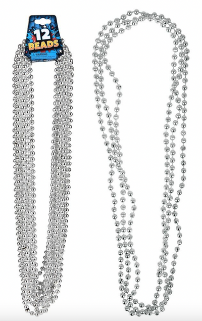 Silver Beads Necklaces 12pcs