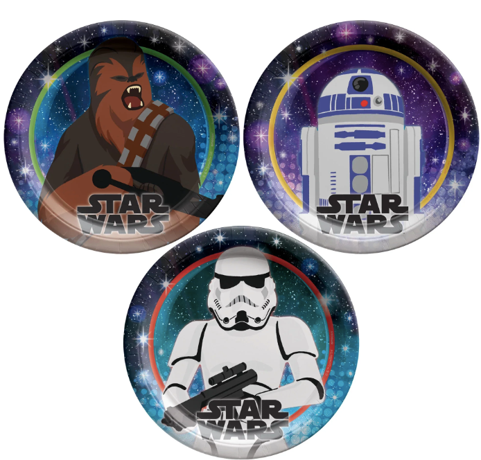 7" RD Plate STAR WARS GALAXY