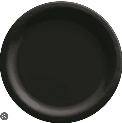 Black Plates Round 6.75in