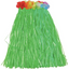 CHILD HULA SKIRT W/FLOWERS/GREEN