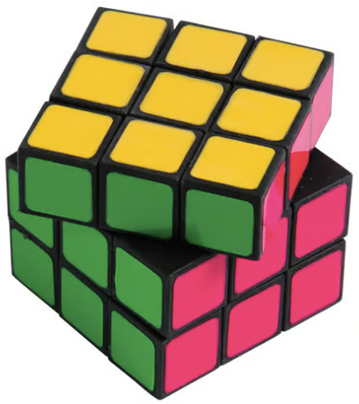 Neon Puzzle Cubes