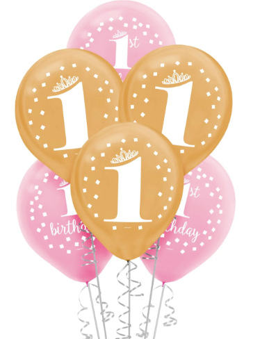Globo Latex 12” - 1st Birthday