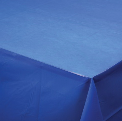 Plastic Table Cover Dark Blue