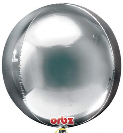 Orbz Balloon Silver