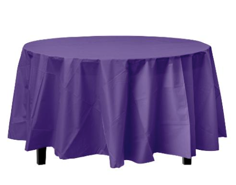 Plastic Table Cover purple