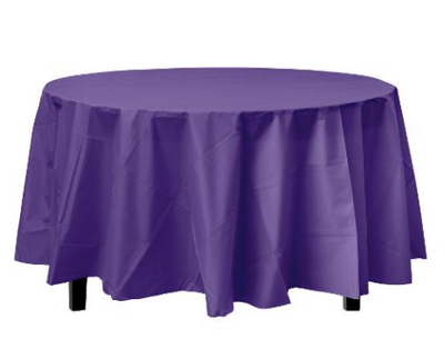 Plastic Table Cover purple