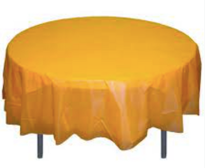 Plastic Table Cover Yellow