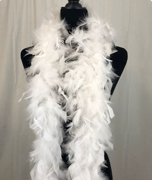 40" Child's Boa White